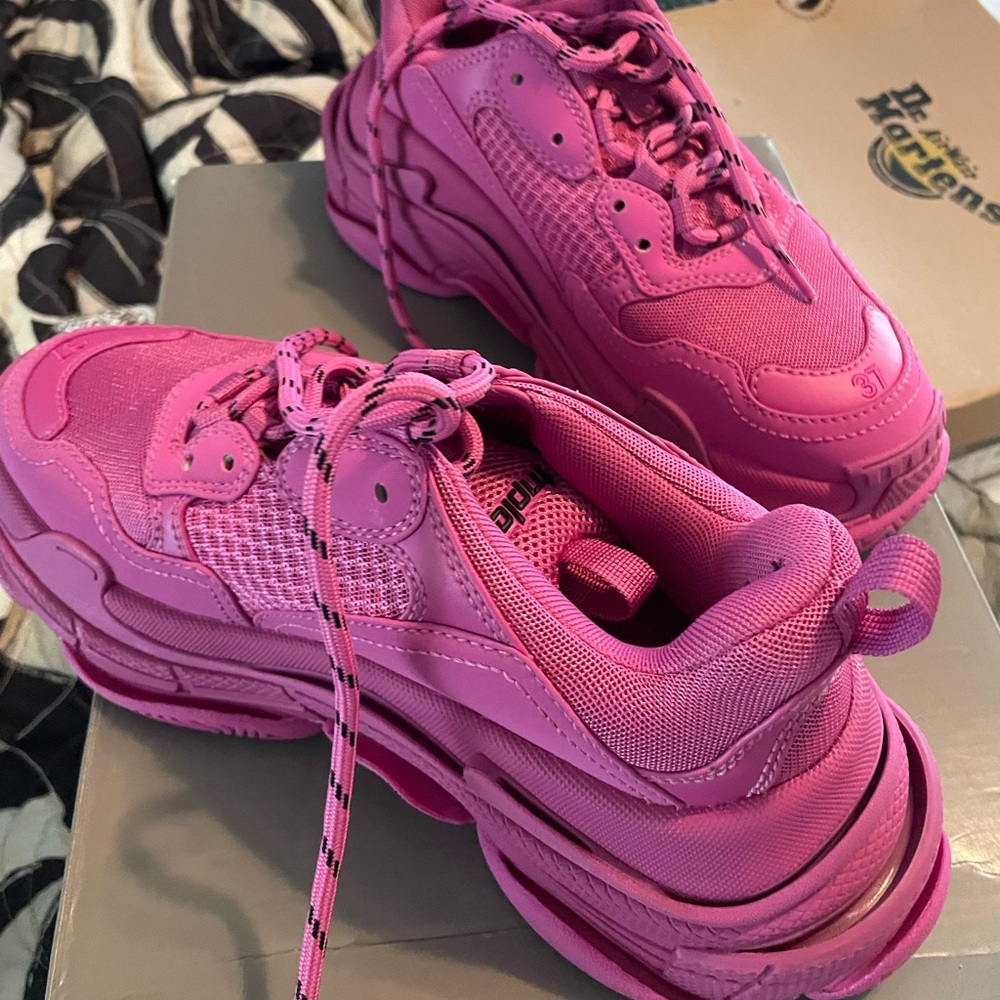 Pink Balenciaga sneakers